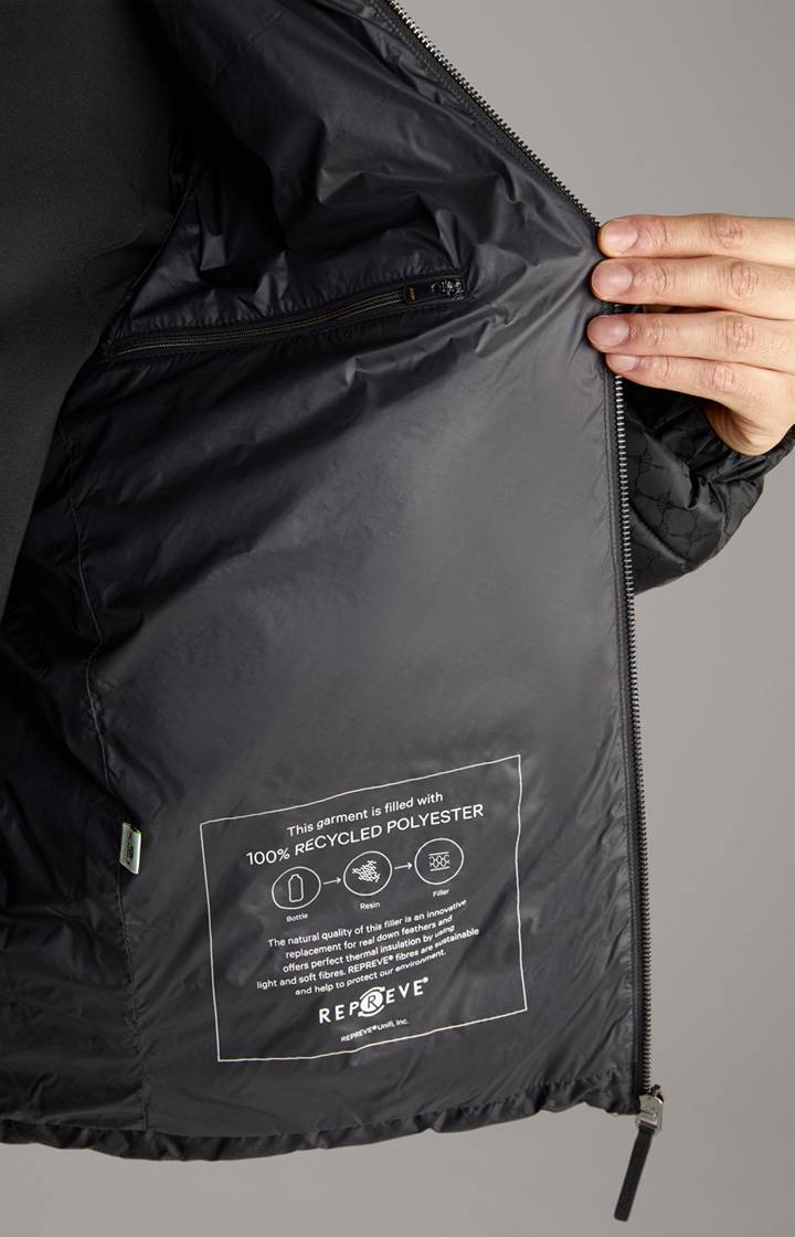 Joop Cornflower-Steppjacke Luke in Schwarz gemustert Online Outlet