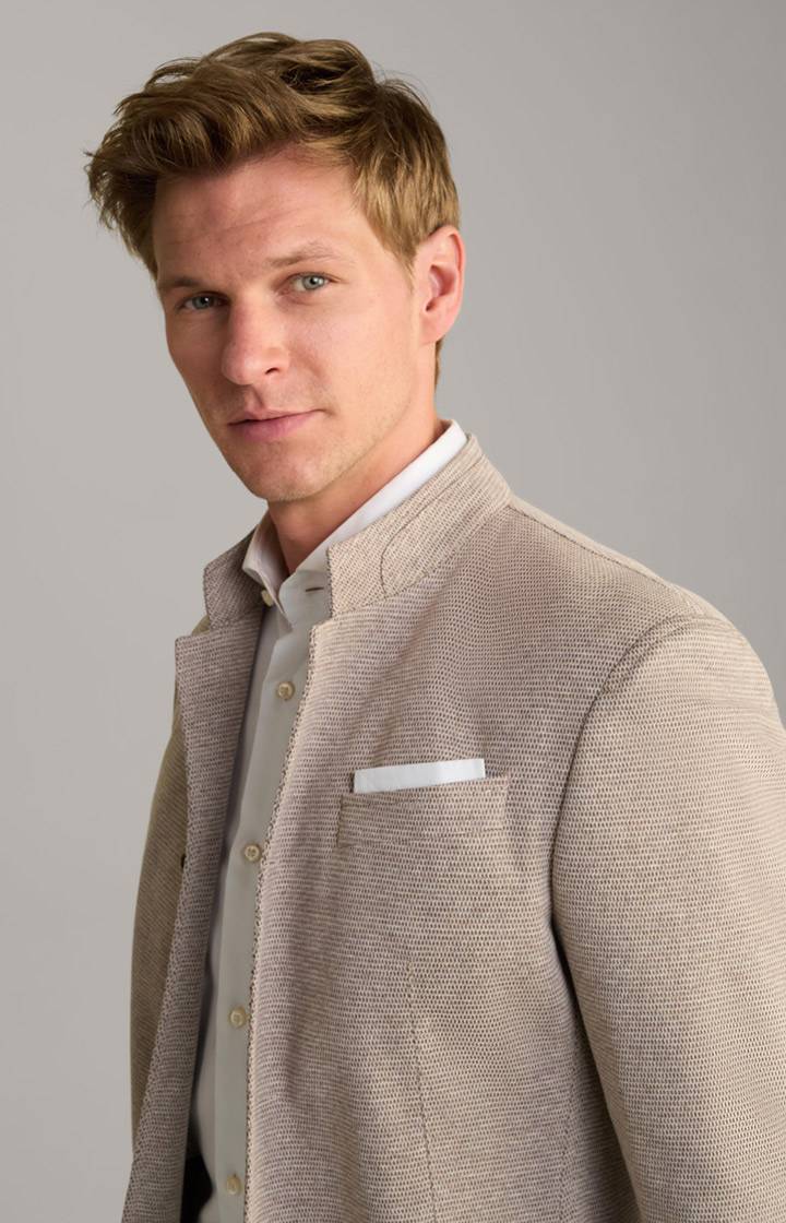 Joop Jersey-Sakko Hiro in Beige meliert Letzter Tag