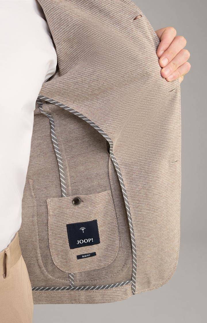 Joop Jersey-Sakko Hiro in Beige meliert Letzter Tag