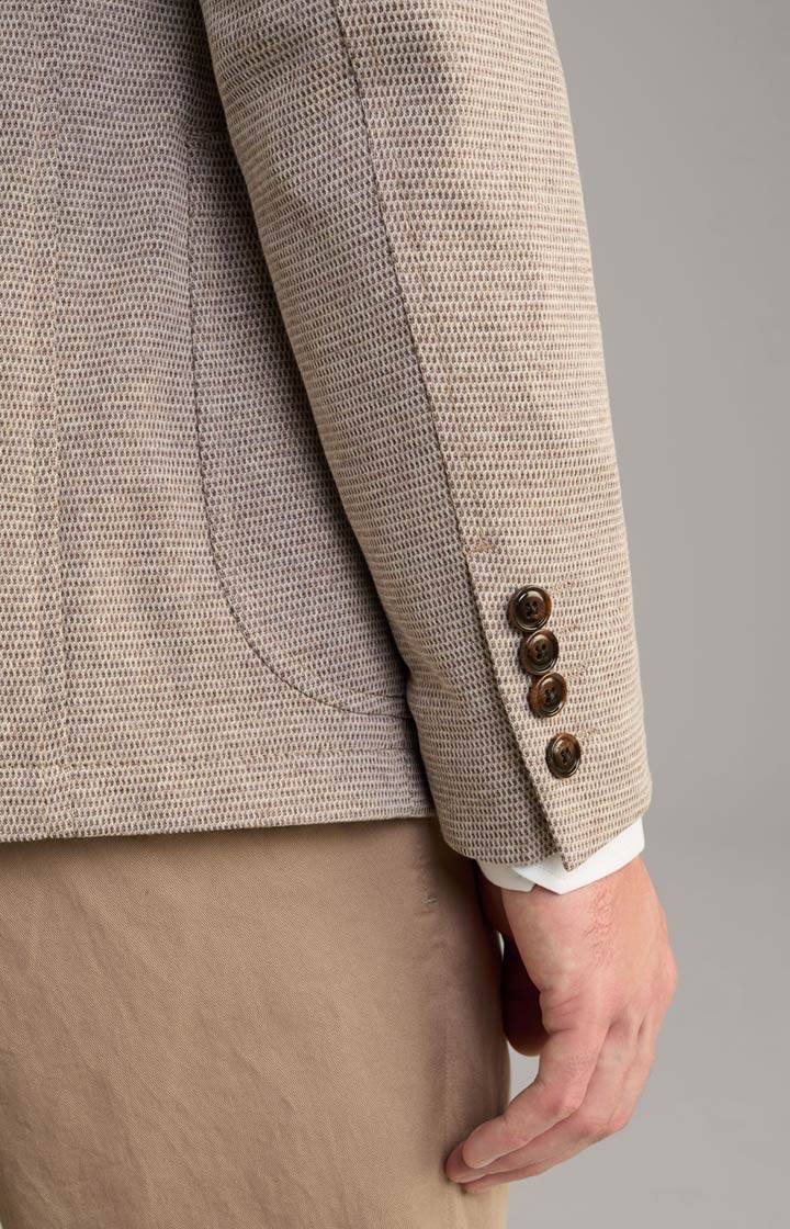 Joop Jersey-Sakko Hiro in Beige meliert Letzter Tag