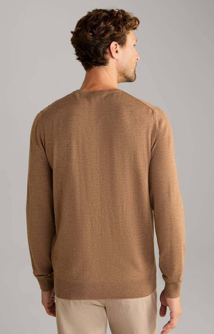 Joop Merinowoll-Pullover Denny in Dunkelbeige Bis zu 60% Rabatt