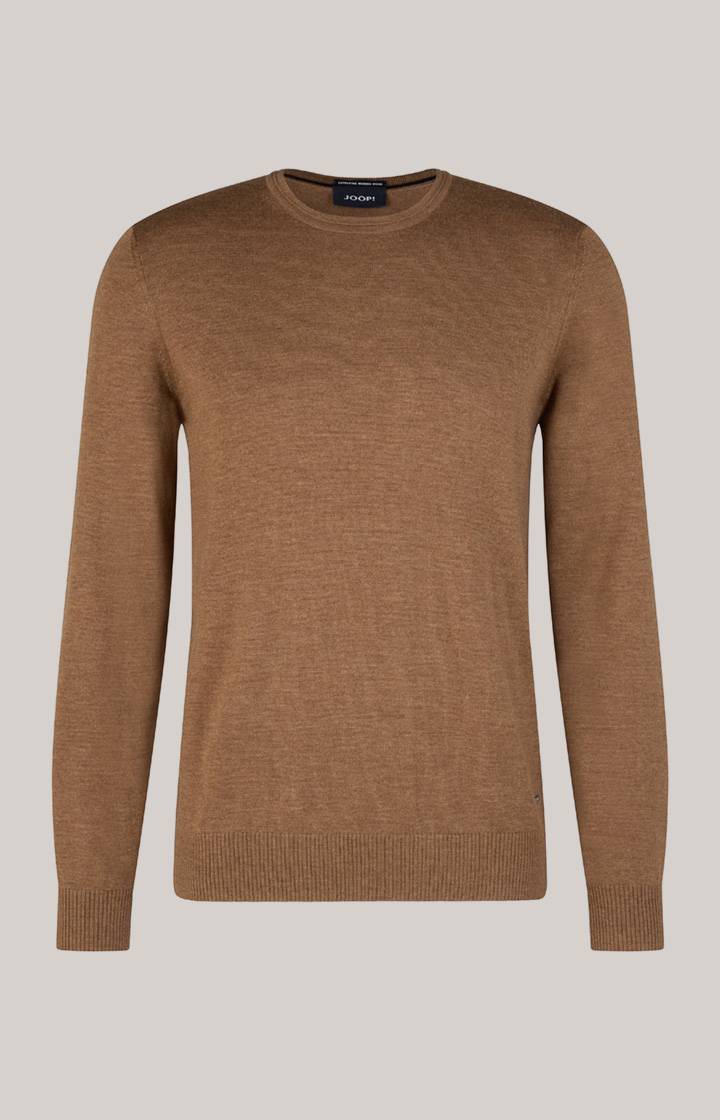 Joop Merinowoll-Pullover Denny in Dunkelbeige Bis zu 60% Rabatt