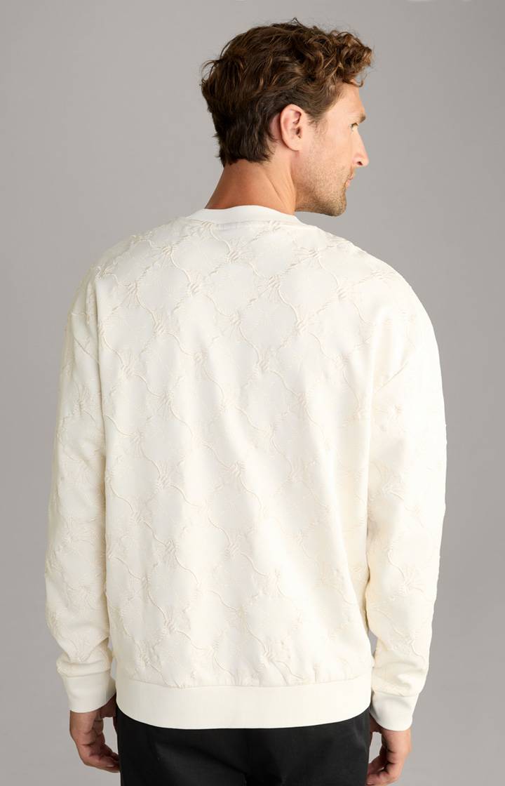 Joop Cornflower-Sweatshirt Cortez in Creme gemustert Kostenloser Versand international