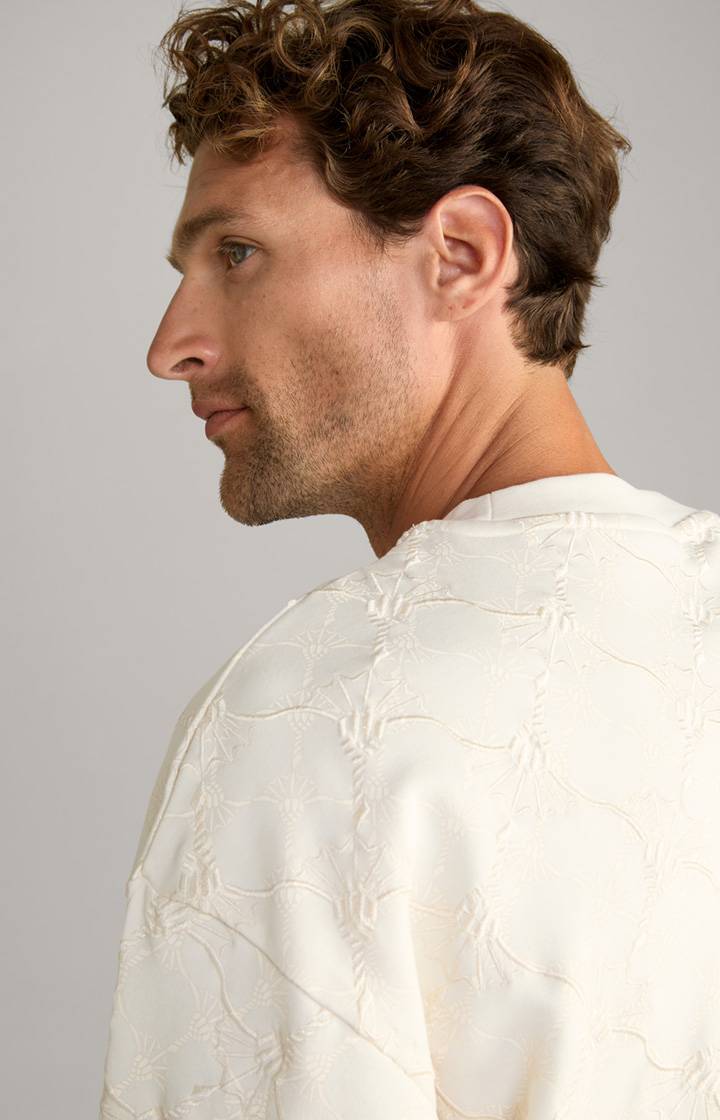 Joop Cornflower-Sweatshirt Cortez in Creme gemustert Kostenloser Versand international