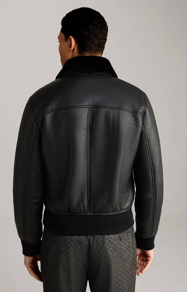 Joop Lederjacke Sonan in schwarz Fabrikladen