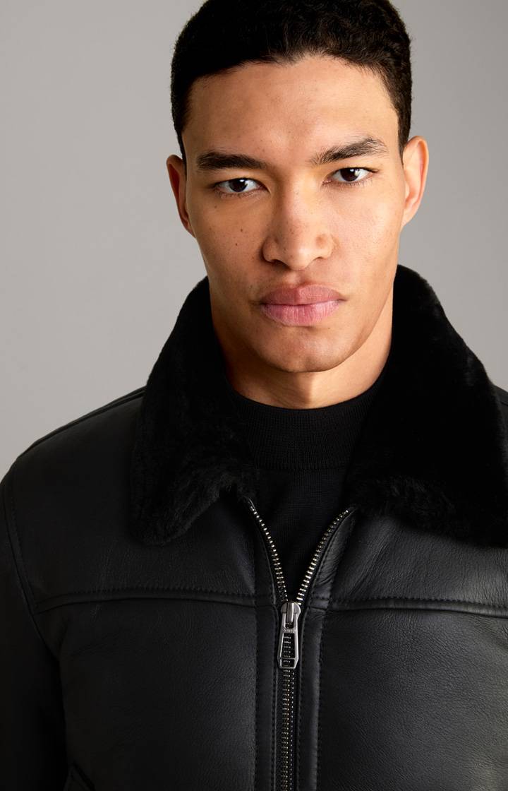 Joop Lederjacke Sonan in schwarz Fabrikladen