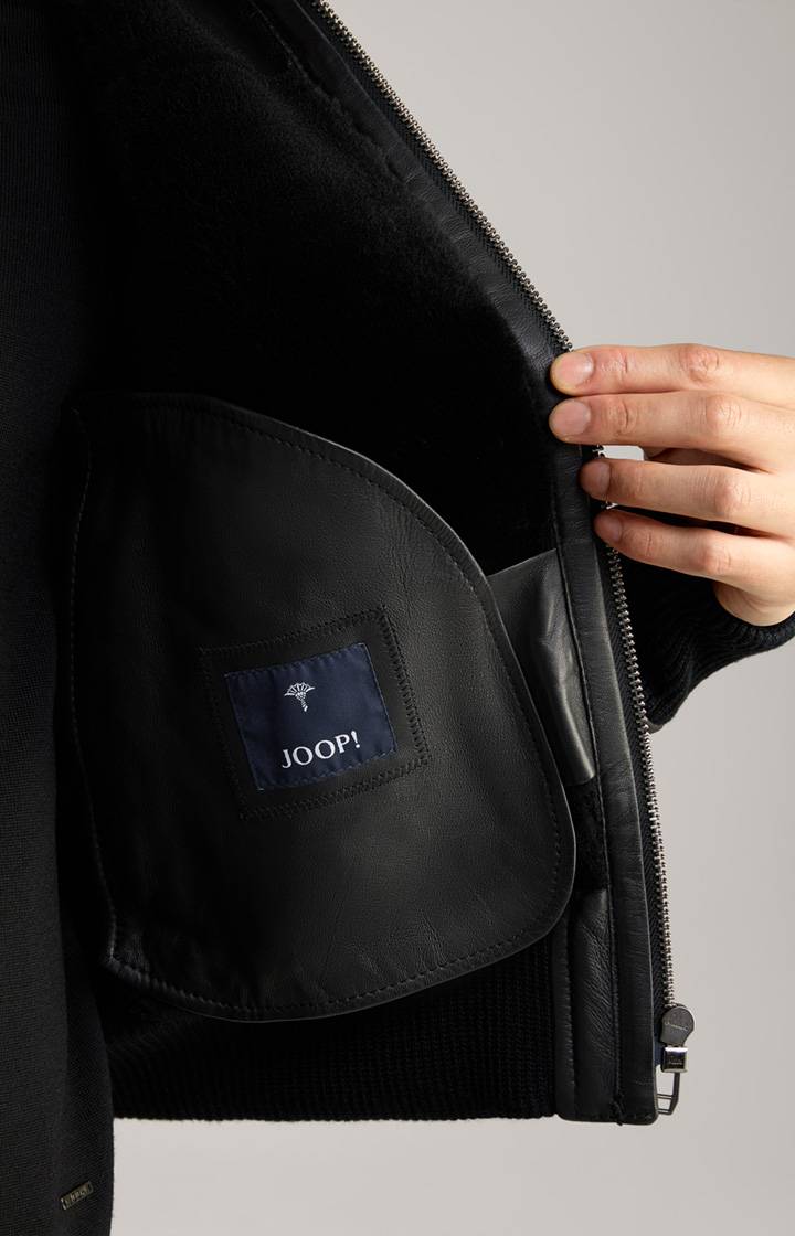 Joop Lederjacke Sonan in schwarz Fabrikladen