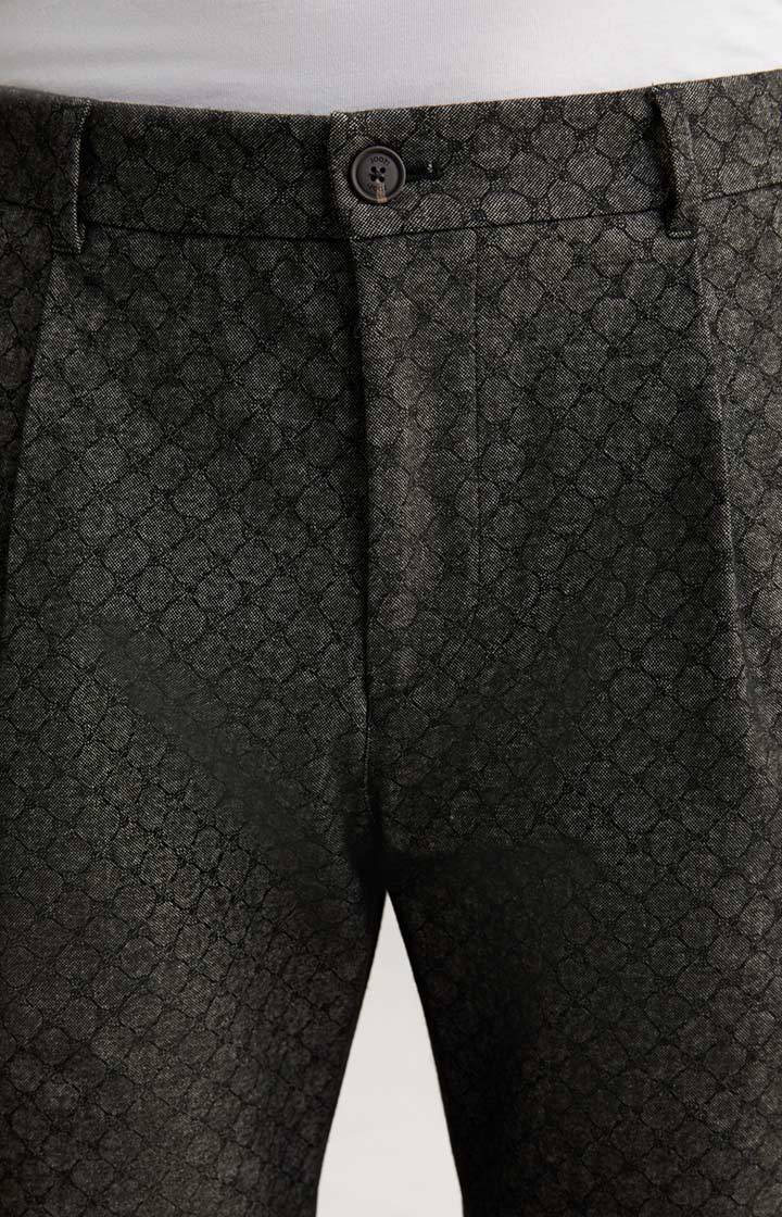 Joop Cornflower Bundfaltenhose Lester in Anthrazit gemustert Begrenzt auf 3 Tage