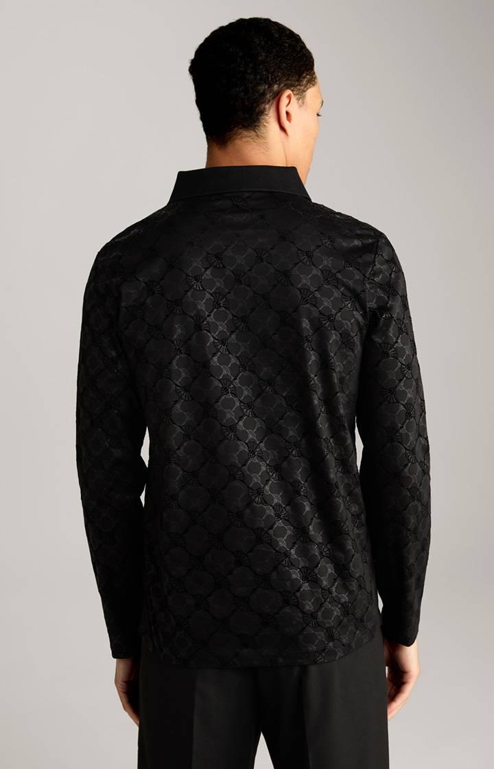 Joop Langarm-Poloshirt Pasquale in Schwarz Black Friday Preise
