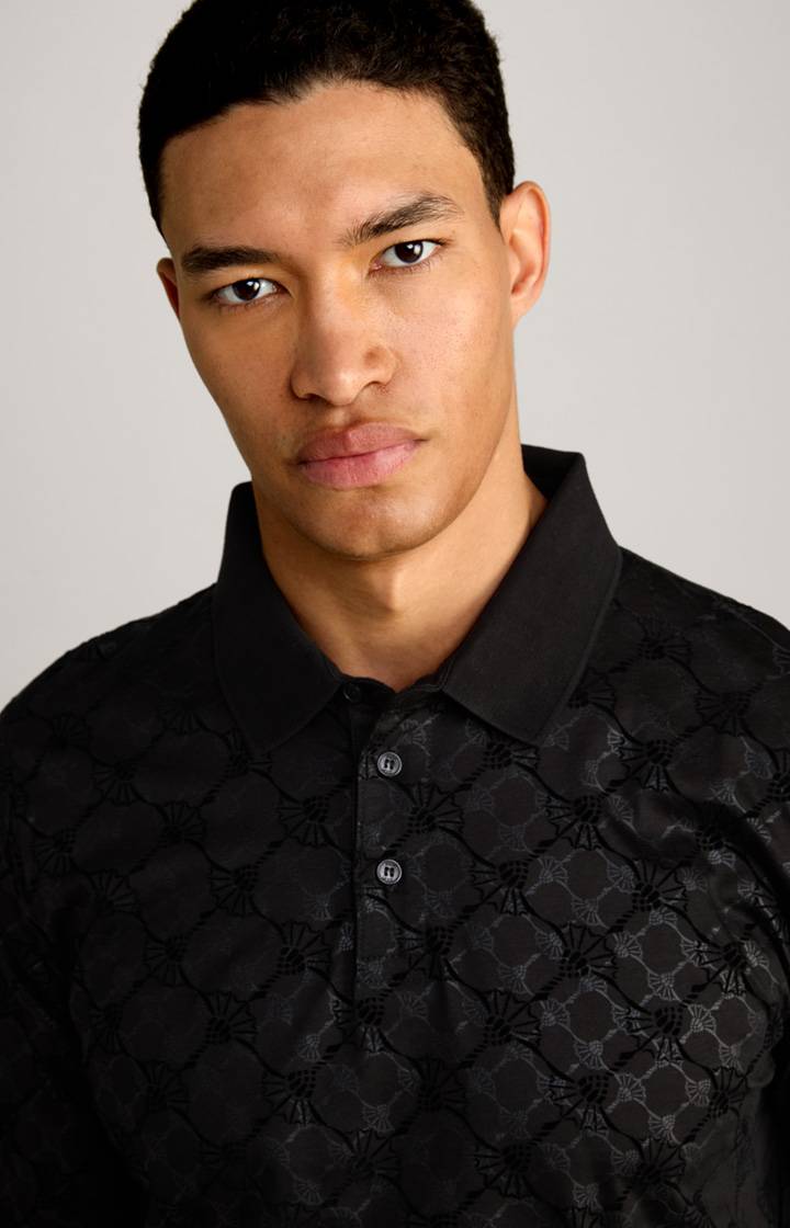 Joop Langarm-Poloshirt Pasquale in Schwarz Black Friday Preise