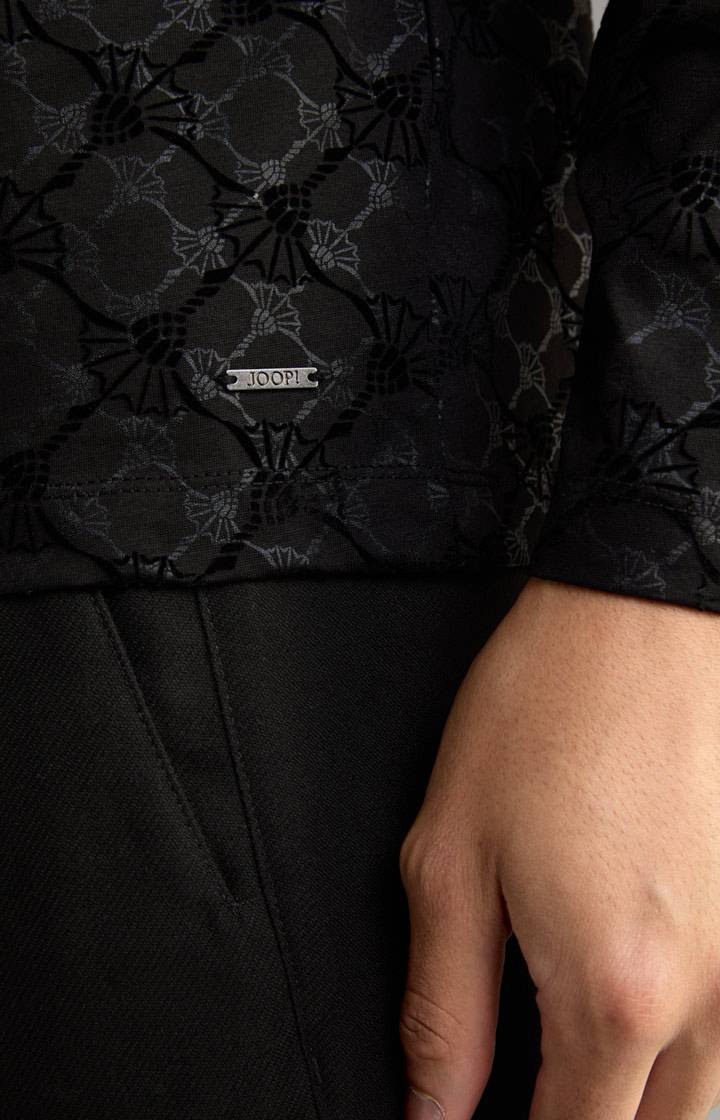 Joop Langarm-Poloshirt Pasquale in Schwarz Black Friday Preise