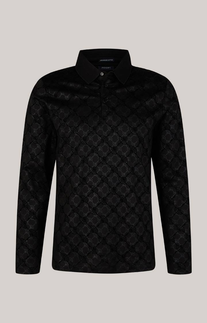 Joop Langarm-Poloshirt Pasquale in Schwarz Black Friday Preise