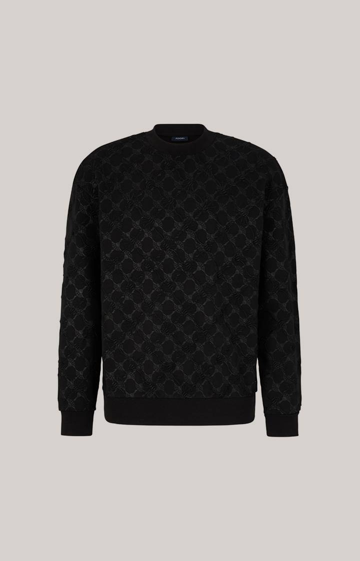 Joop Cornflower-Sweatshirt Cortez in Schwarz gemustert Auslauf