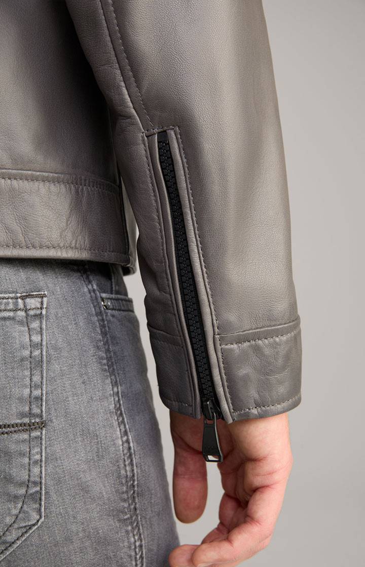 Joop Lederjacke Lif in Grau Fabrikverkauf