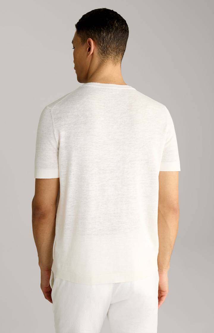 Joop Leinenmix-T-Shirt Maroso in Offwhite Weihnachtsangebot