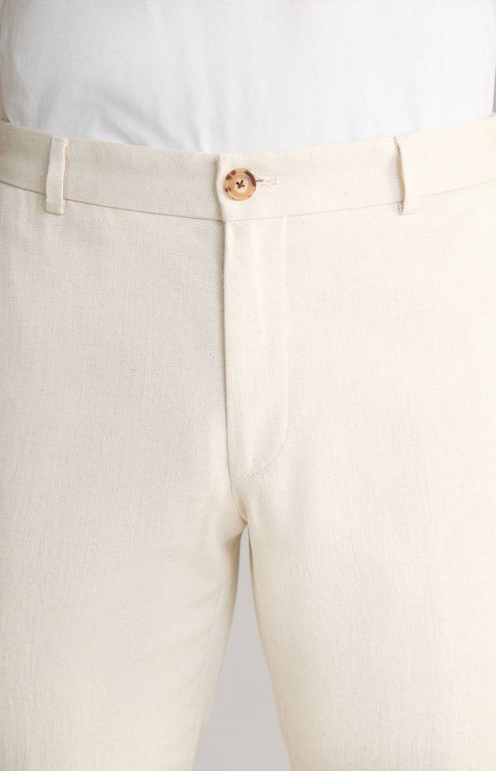 Joop Leinenmix Chino Hank in Creme Neueste Mode
