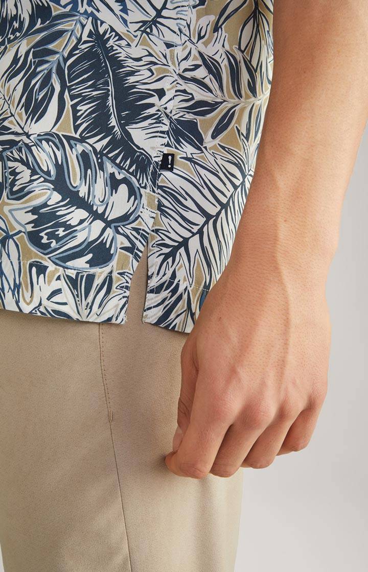 Joop Viskose-Hemd Hanes in Weiß/Blau/Beige Im Verkauf
