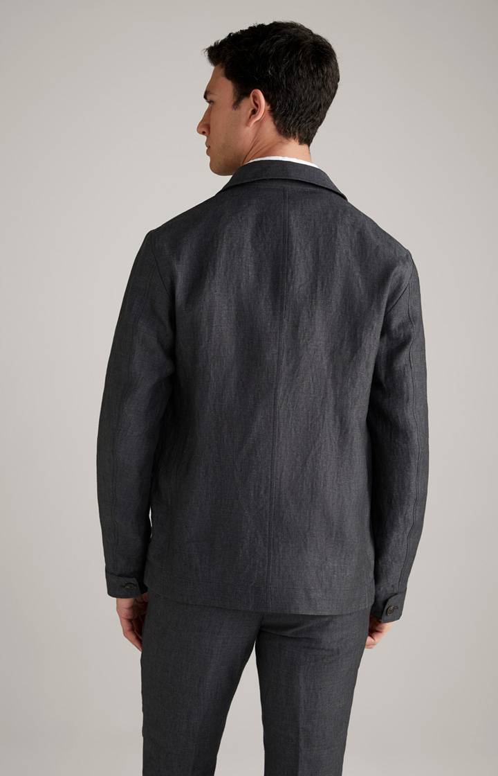 Joop Leinen-Jacke Hearts in Dunkelgrau 2025