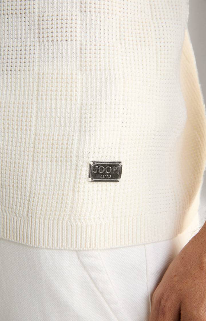 Joop Strick-Shirt Heiri in Creme Flash Sale