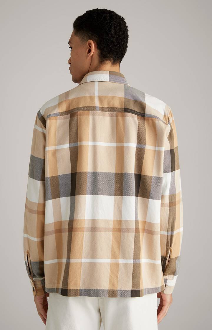 Joop Hemd Harvi in Beige kariert Online Shopping