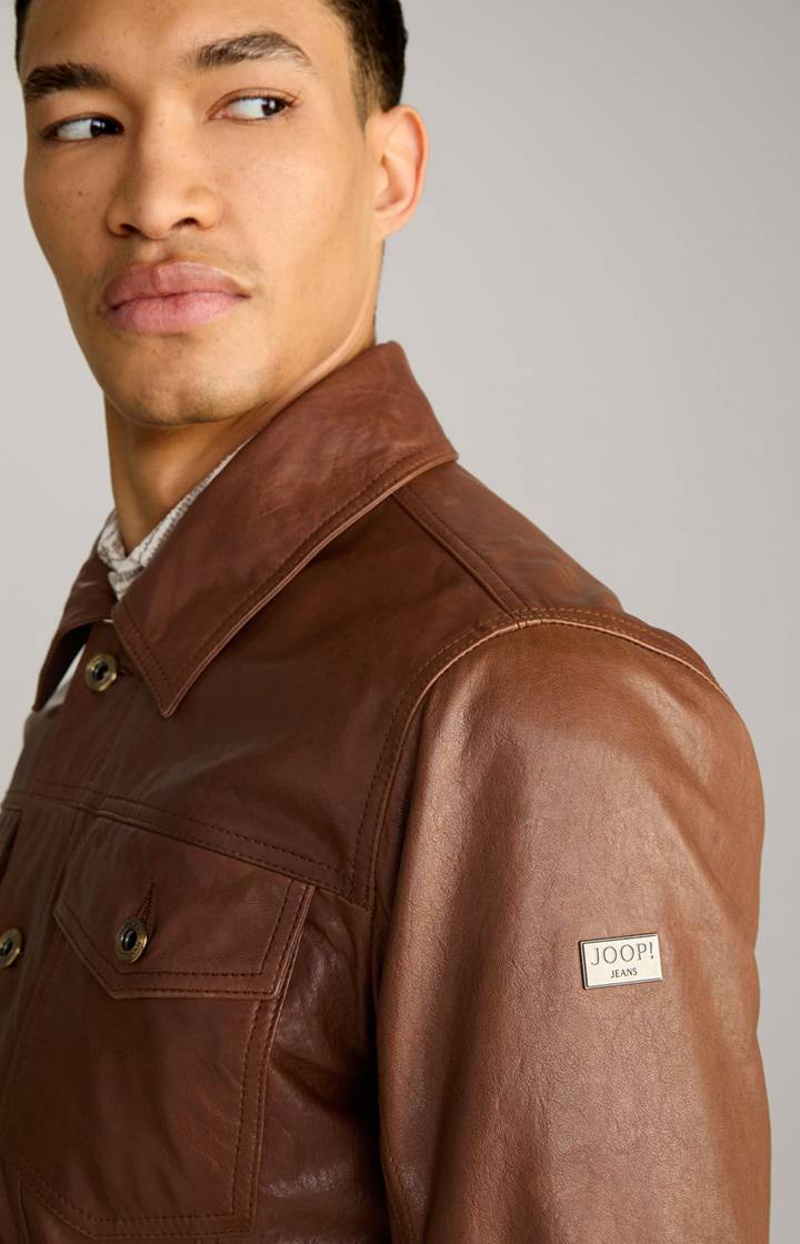 Joop Lederjacke Jean in Braun Preisnachlass
