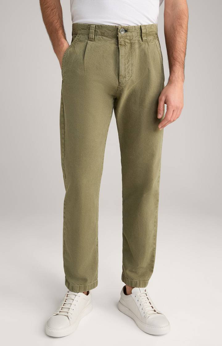 Joop Baumwoll-Chino Len in Oliv Lagerräumung