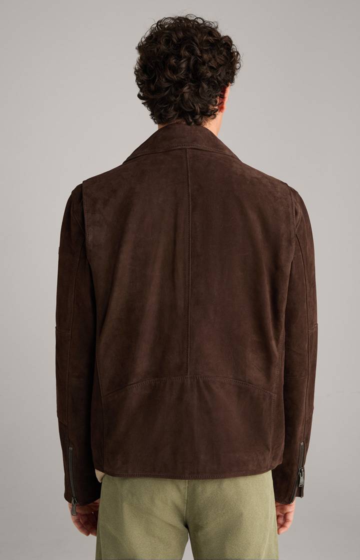 Joop Velours-Lederjacke Lezy in Dunkelbraun Exklusive Angebote