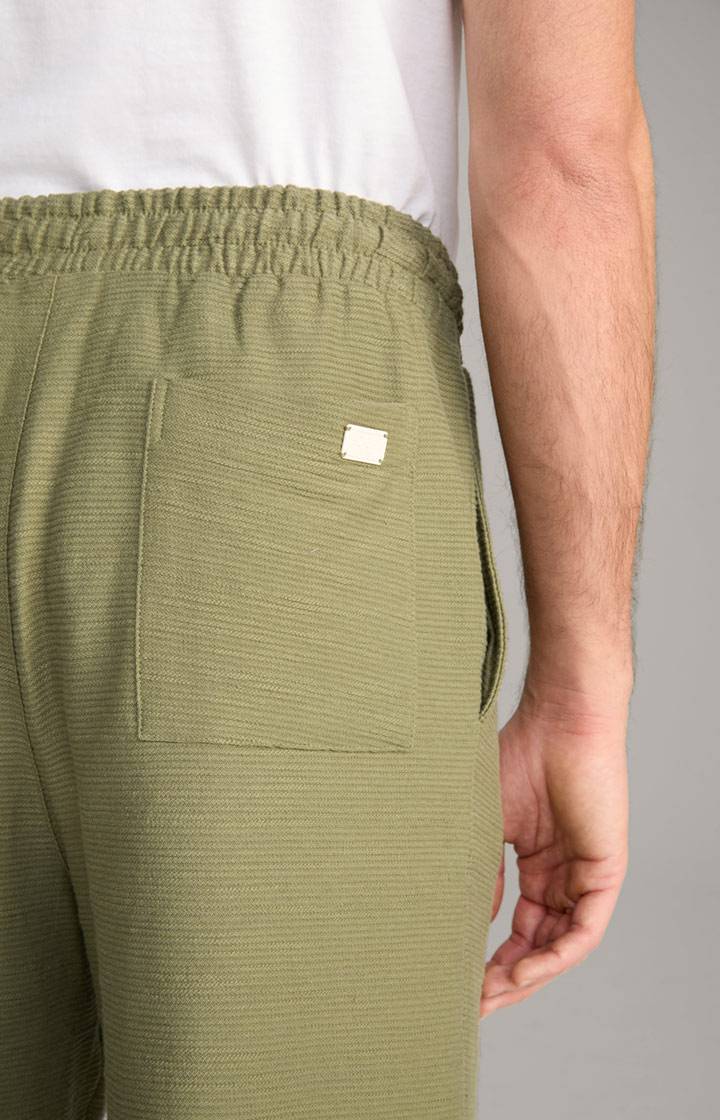 Joop Baumwoll-Shorts Damiano in Oliv strukturiert Große Rabatte