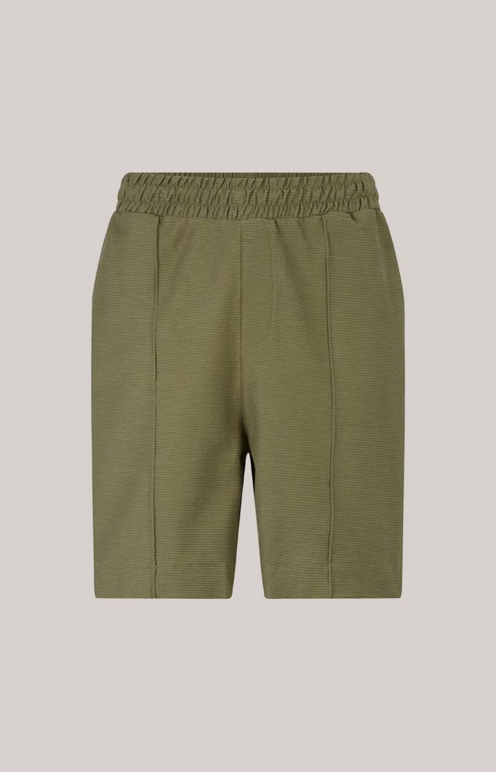 Joop Baumwoll-Shorts Damiano in Oliv strukturiert Große Rabatte