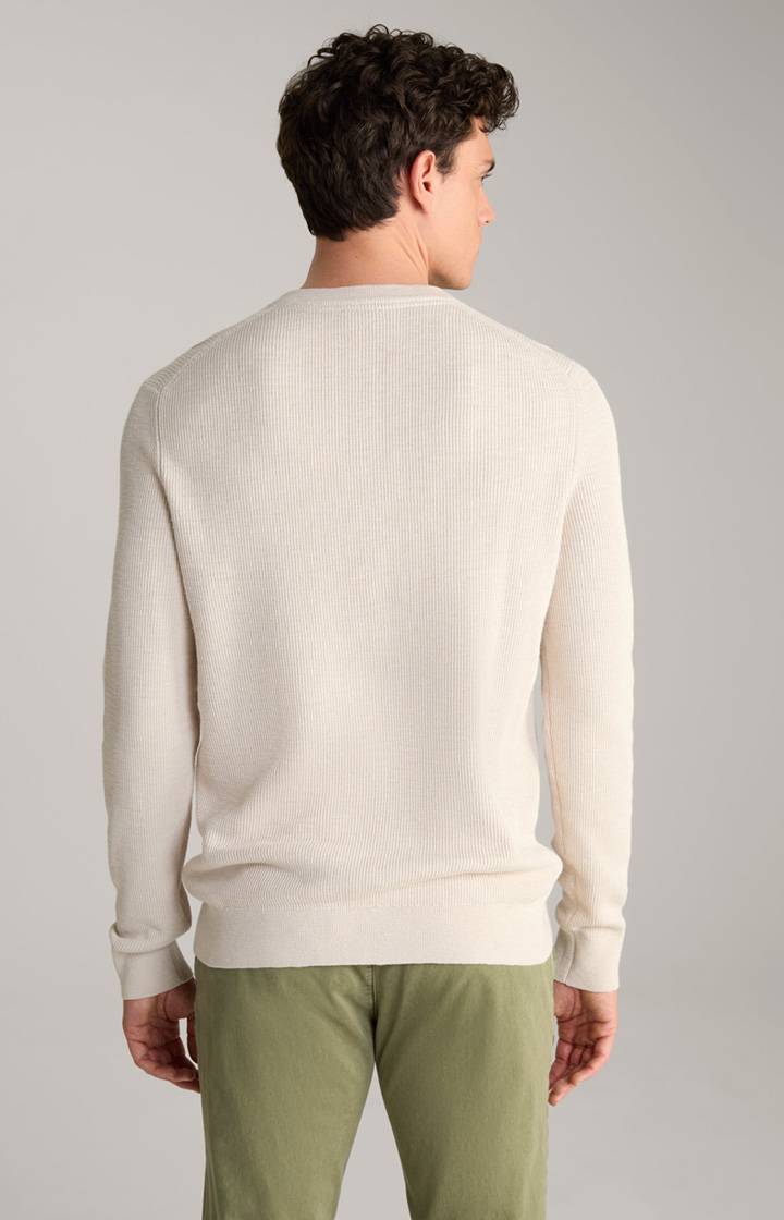 Joop Strickpullover Henley in Hellbeige Neuheiten