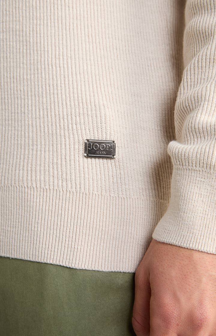 Joop Strickpullover Henley in Hellbeige Neuheiten