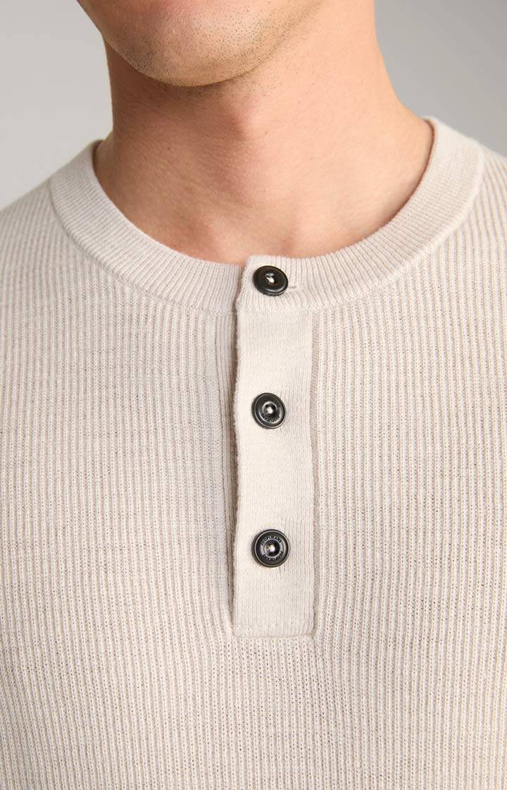 Joop Strickpullover Henley in Hellbeige Neuheiten