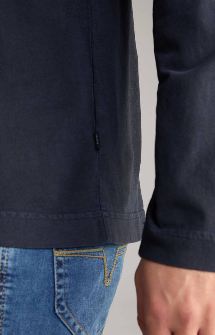 Joop Baumwoll-Langarmshirt Carlito in Navy Letzter Tag