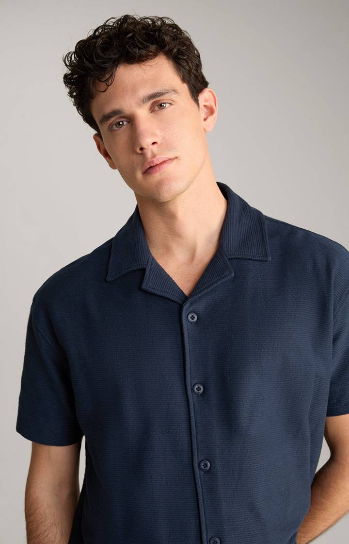 Joop Hemd Damian in Navy strukturiert Zeitbegrenzte Promotion