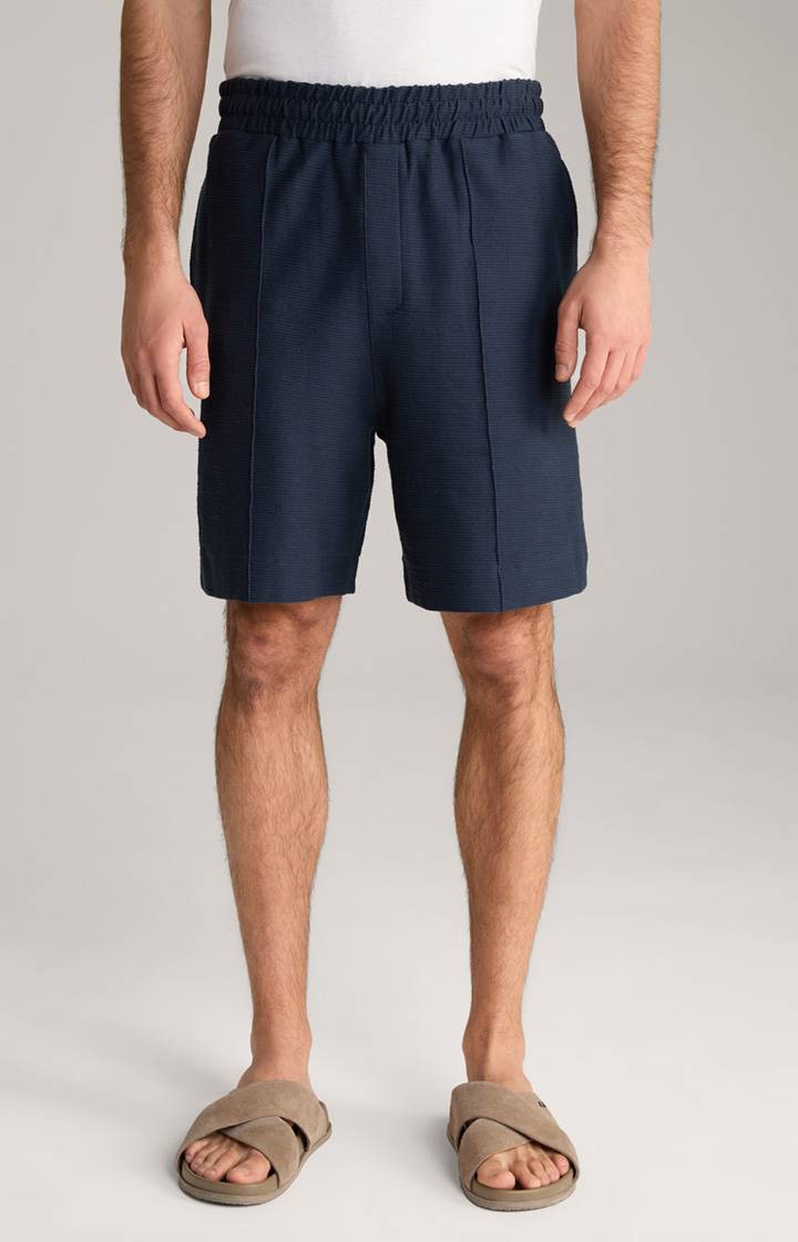 Joop Baumwoll-Shorts Damiano in Navy strukturiert Bis zu 50% Rabatt