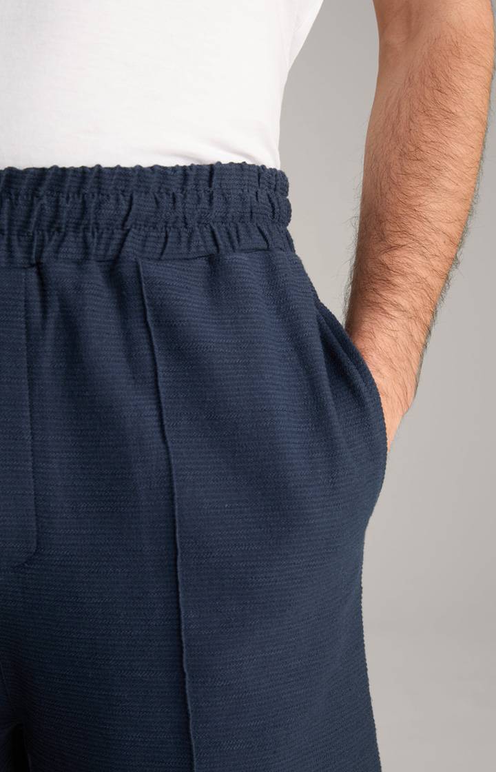 Joop Baumwoll-Shorts Damiano in Navy strukturiert Bis zu 50% Rabatt