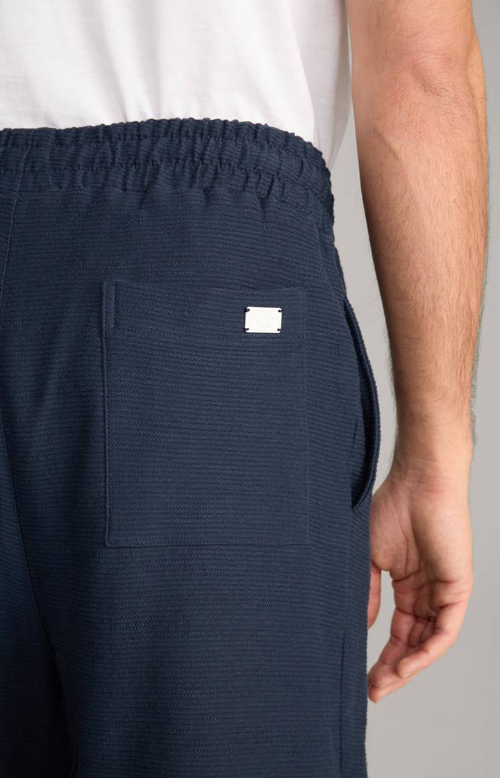 Joop Baumwoll-Shorts Damiano in Navy strukturiert Bis zu 50% Rabatt