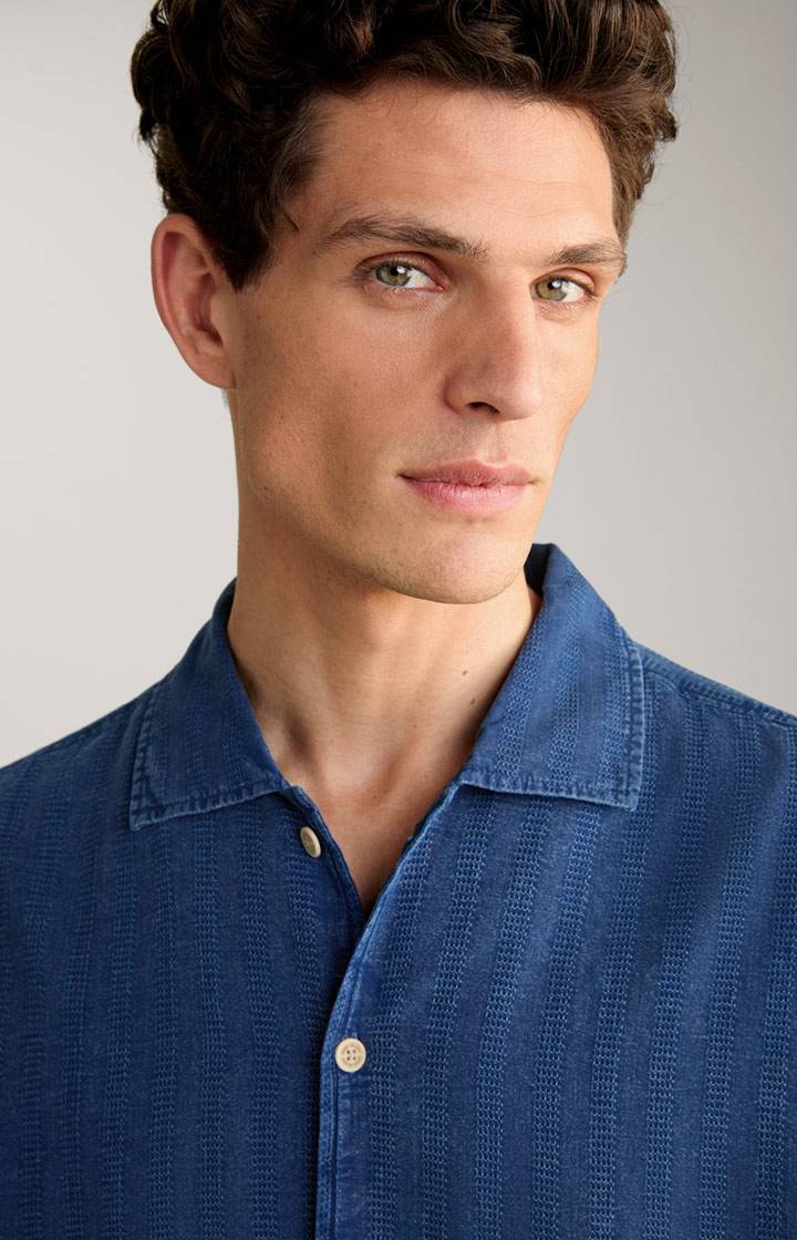 Joop Hemd Hanno in Denim Blau Speichern exportieren