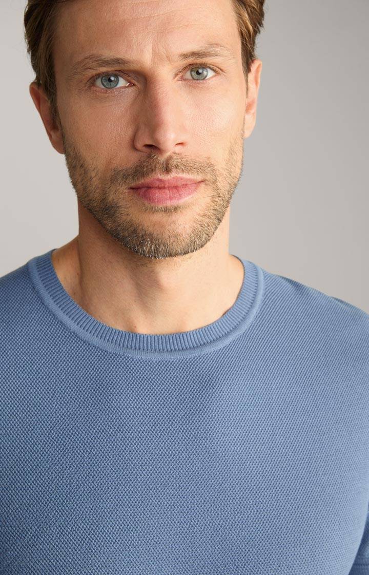 Joop Strick-Shirt Valdrio in Blau Angebote