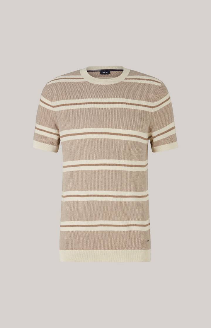 Joop Strick-Shirt Vico in Beige/Offwhite gestreift Günstiger Verkauf