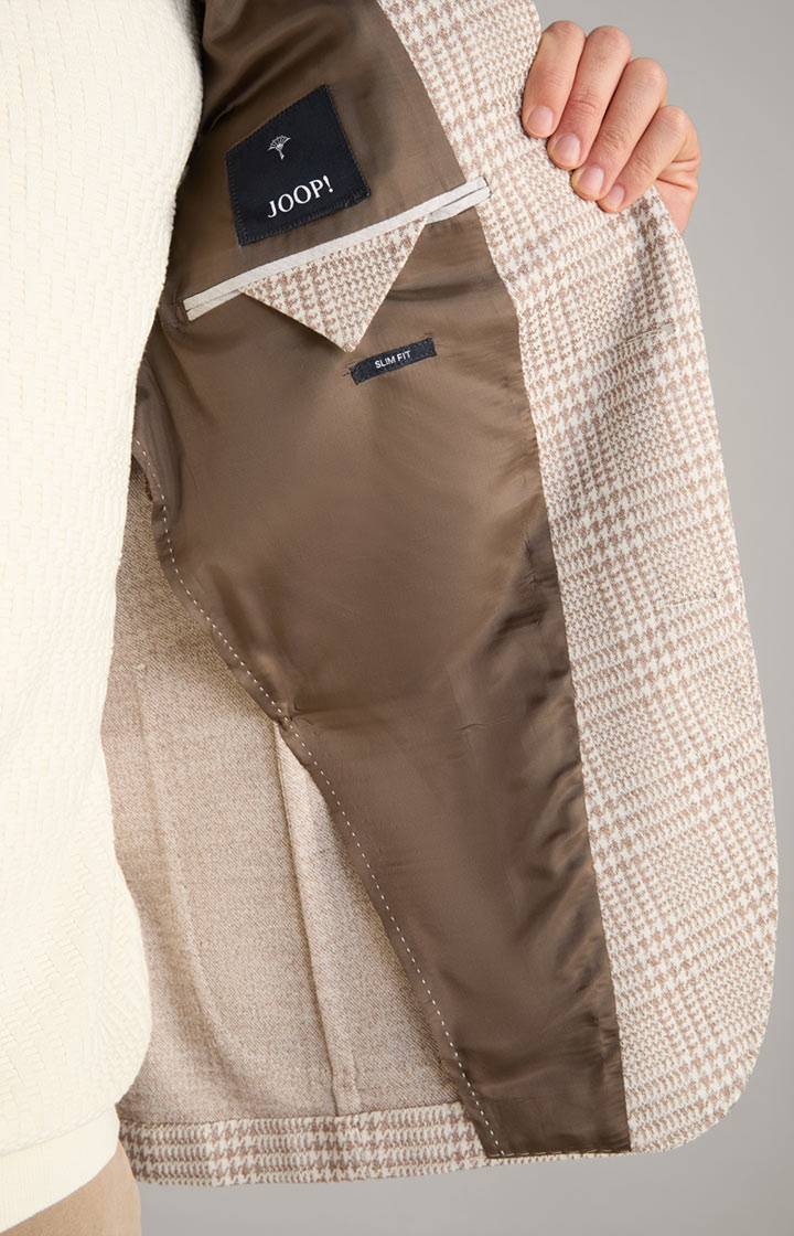 Joop Sakko Hoverest in Beige kariert Blitzverkäufe