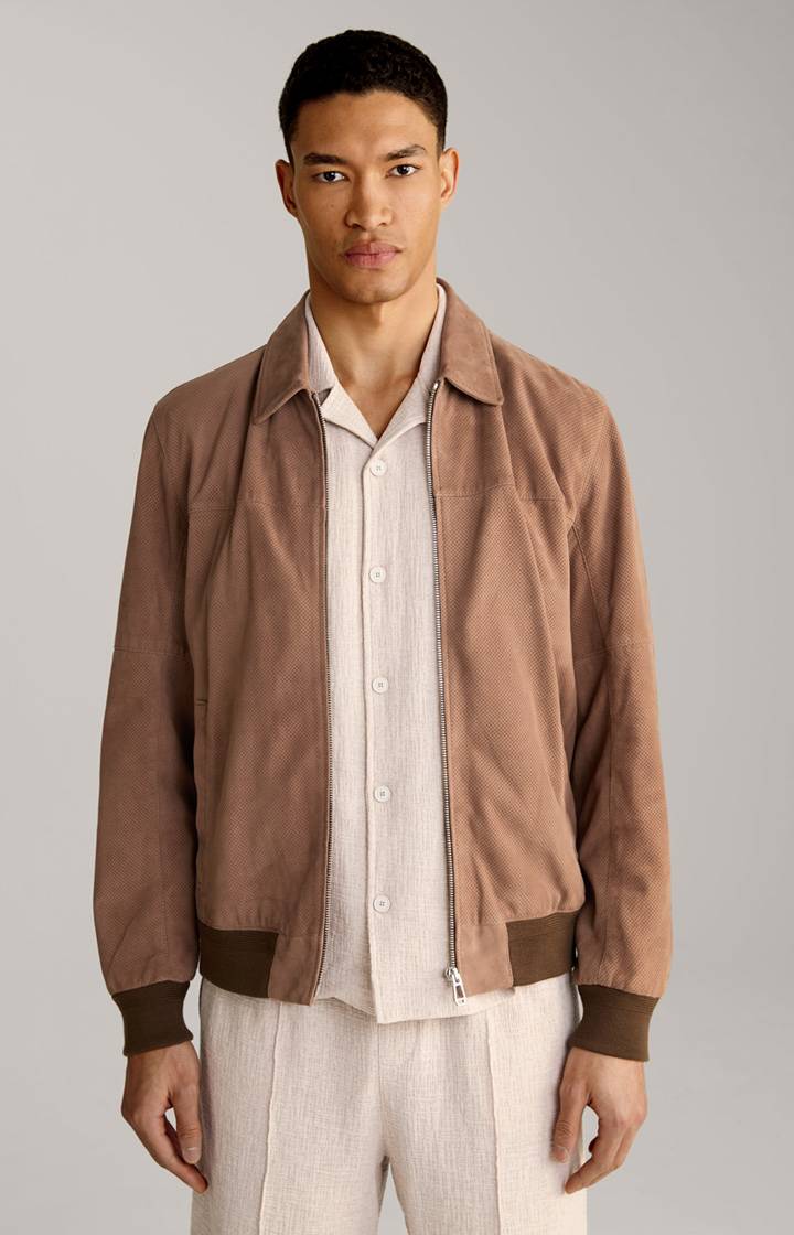 Joop Ziegenvelours-Lederjacke Laup in Hellbraun Kostenloser Versand