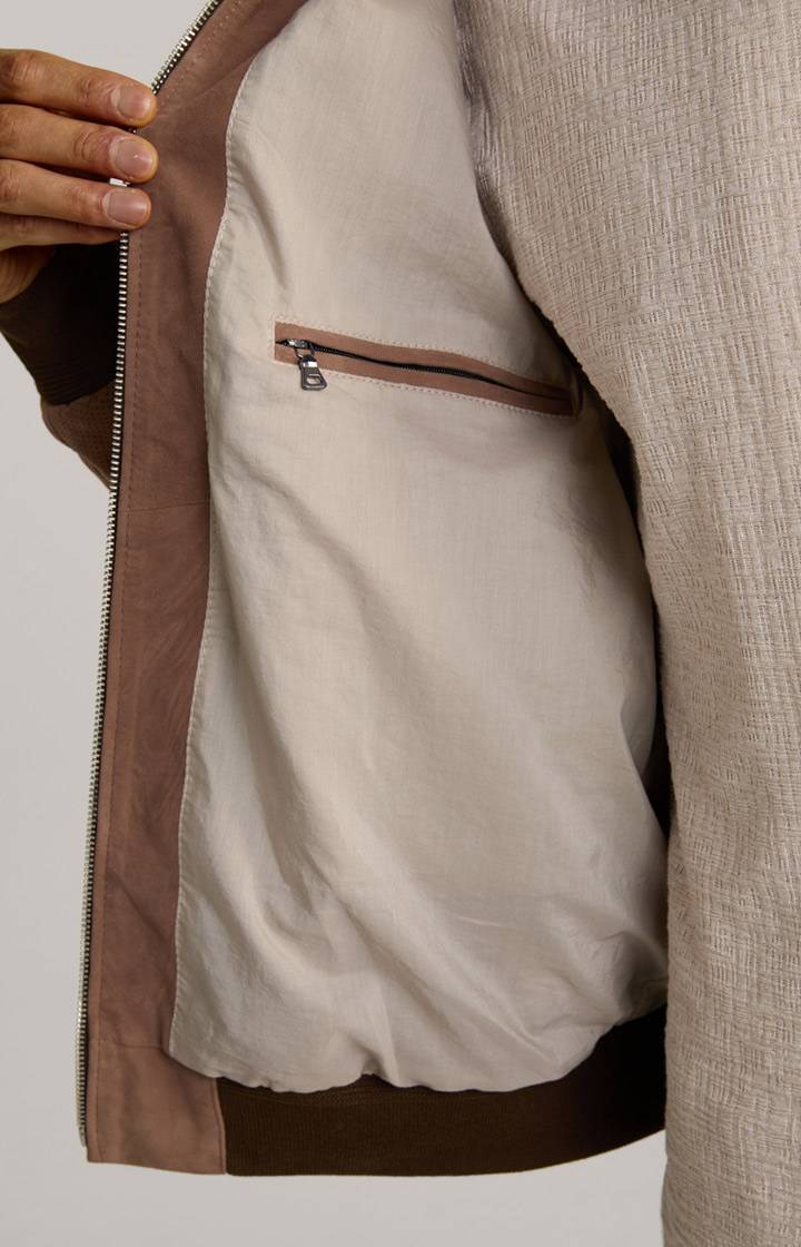 Joop Ziegenvelours-Lederjacke Laup in Hellbraun Kostenloser Versand