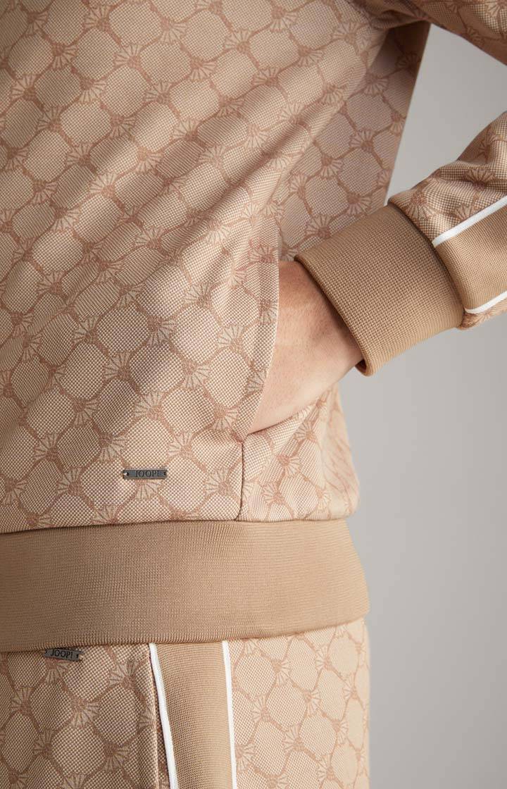 Joop Cornflower-Sweatjacke Tayfun in Beige gemustert Online Shopping