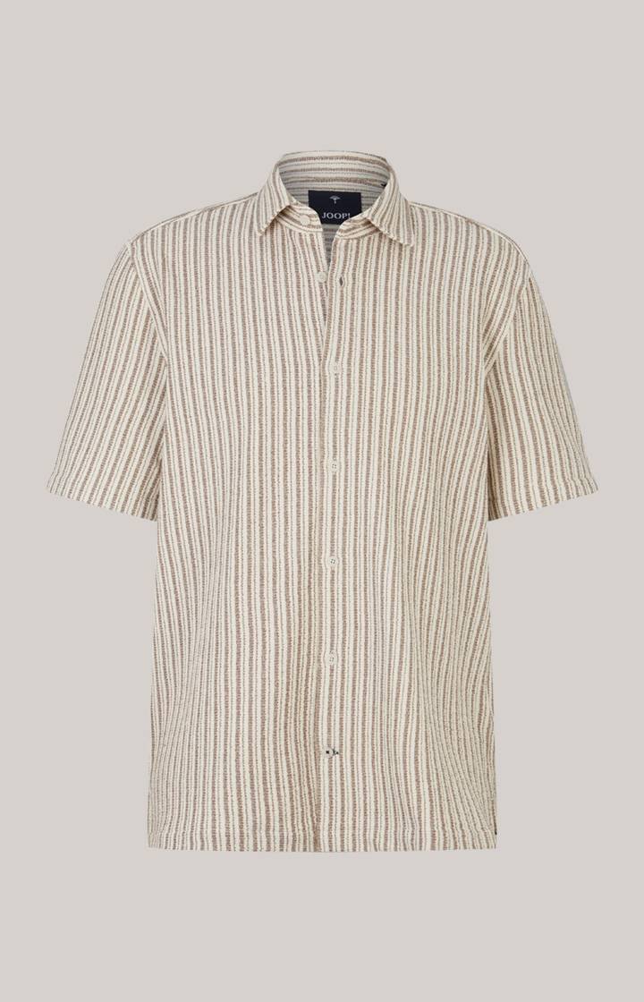 Joop Strick-Hemd Kawi in Beige gestreift Valentinstagsangebot