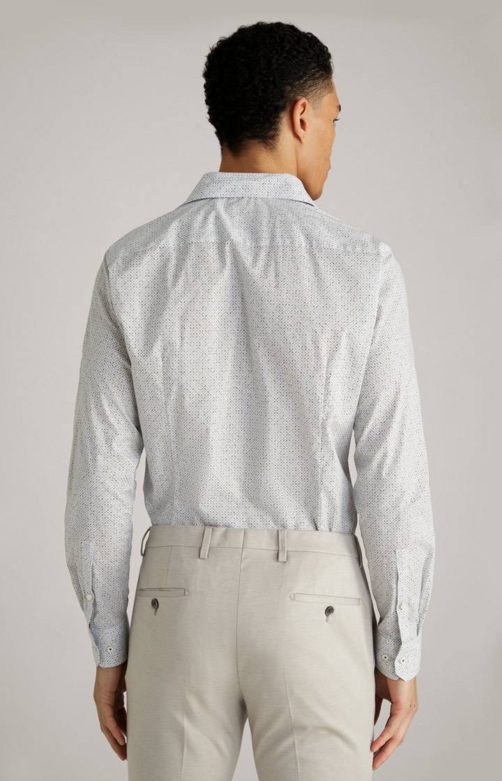 Joop Hemd Pai in Offwhite/Hellblau gemustert Heißer Verkauf