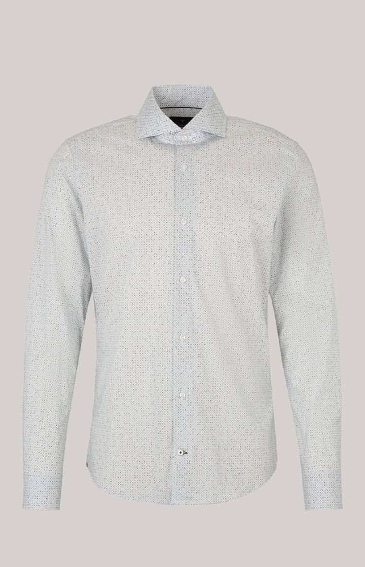 Joop Hemd Pai in Offwhite/Hellblau gemustert Heißer Verkauf