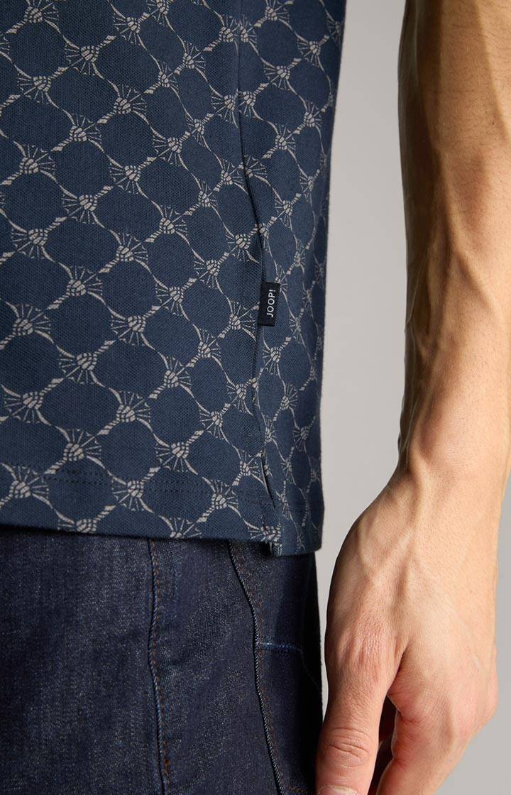 Joop Cornflower Poloshirt Paigam in Navy gemustert Tiefpreis