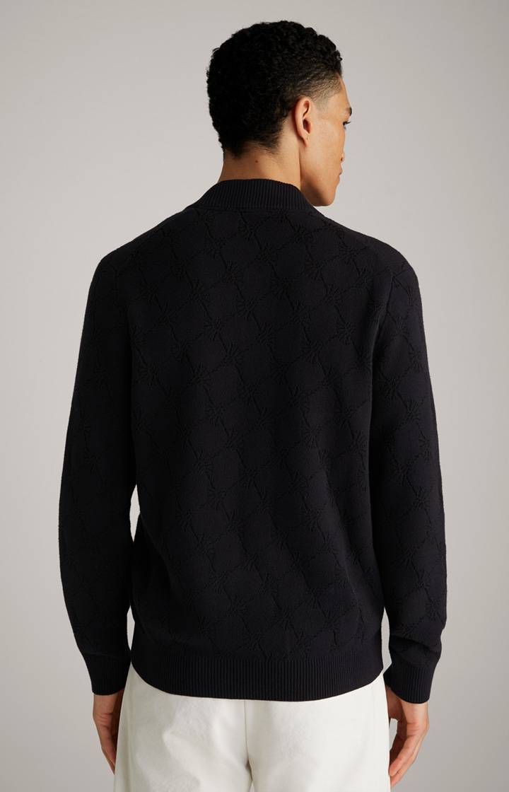 Joop Cornflower-Strickjacke Raveno in Schwarz gemustert Kostenlose Rückgabe