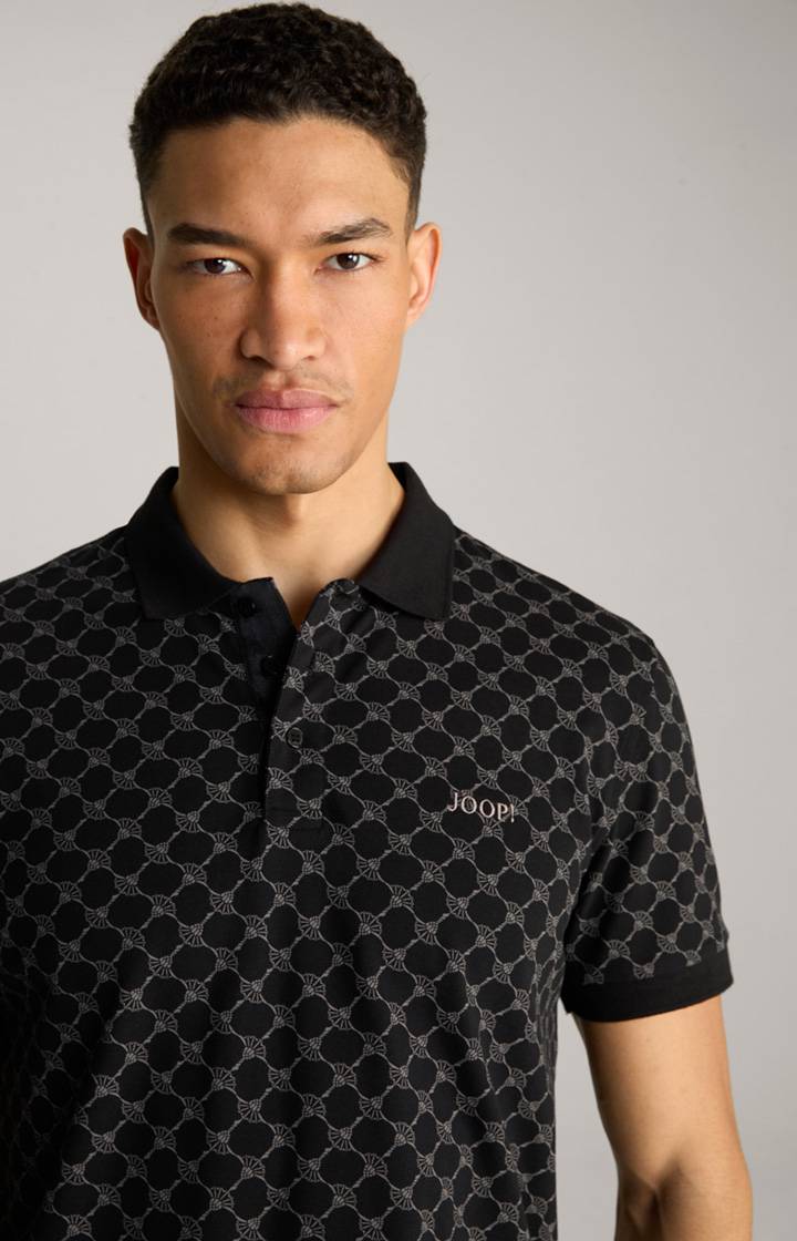 Joop Cornflower Poloshirt Paigam in Schwarz gemustert Letzte 3 Tage